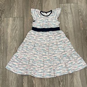 Tea Collection Flutter Sleeve Ruffle Dress